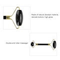 Miniatyrbilde 7 av 8: 2 stk sett Natural Obsidian Double end Roller Massasje & skrapebrettsett Massasjegaveverktøy