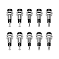 Miniatyrbillede 7 af 8: J.40006 10 stk/sæt 2 mm Forniklet Banana Hun Jack Socket Panel Mount Binding PostBlack