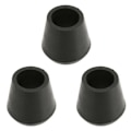 Miniatyrbilde 2 av 8: 3 STK krykkespisser 22 mm indre diameter gummimateriale Innebygd kobberplate spadestokkspisser for utskifting