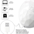 Pikkukuva 4 / 5: LINMANDA 54W UV LED Kynsikuivain 18 Lampulla USB Älykäs Ajastin Auringonvalo Kynsitaidetarvikkeet Valkoinen