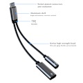 Pikkukuva 8 / 8: Type-C-3,5 mm:n kuuloke- ja laturiadapteri 2-in-1 USB-C-3,5 mm:n audioadapteri