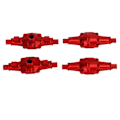 Miniatyrbilde 4 av 8: RC Front Rear Axle Housing Set Aluminiumlegering RC Axle Shell Upgrade Parts for FCX24 1/24 Crawler 6.2cm Rød