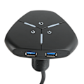 Miniatyrbillede 7 af 8: PC Power-knap Dual Power Switch Robust Meget holdbar ABS Desktop Computer Switch til stationær computer