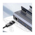 Miniatyrbild 4 av 5: 6-i-1 USB C Hub USB C Dockingstation Till -kompatibel 4k60hz Rj45 Pd100w Dock Usb 3.0 Hub-B13