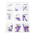 Miniatyrbilde 2 av 3: 36 stk Fasjonable Akryl Båre Øreplugg Taper Expander Stretching Kit Transparent Lilla