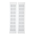 2 stk. udluftningsrist i aluminiumslegering, rektangulær udluftningsplade til skab, skoskab, garderobe 80x350mm