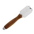 Miniatyrbilde 7 av 8: Lær Nylon Hammer Trehåndtak Lær Carving Mallet Craft Tool