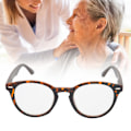 Pikkukuva 7 / 8: Unisex-lukulaseja, joissa on korkearesoluutioinen presbyopia ja kotelo (+350 Leopard Print Tawny Leg)