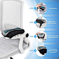 Miniatyrbillede 4 af 5: Ergonomiske Memory Foam Armlænsbetræk til Kontorstole og Gamingstole - Sæt med 2