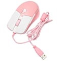 Miniatyrbilde 5 av 8: Kablet mus Ergonomisk strømlinjeformet kul RGB Optisk sensor Gaming Mekanisk mus for hjemmekontor Rosa Hvit