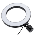 Miniatyrbillede 5 af 8: 16cm UN‑160 3‑farvet LED ringlys justerbar udfyldningslampe til skønhedsfotografering Live