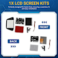 Miniatyrbilde 4 av 5: V4 IPS OGS LCD-skjermsett for Game Gear Full Screen V4.0 svart