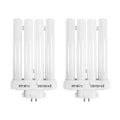 Miniatyrbillede 1 af 4: 27w Dagslys Erstatningspære Til High Vision Læselamper, 4 Pin Gx10q-4 Quad Tube (6500k) Pakke Med 2