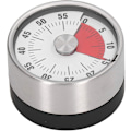 Miniatyrbillede 1 af 5: Mekanisk Timer, Magnetisk Timer, 60 Minutters Nedtællingstimer med Lydalarm og Rustfri Stålramme til Køkken