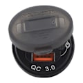 Pikkukuva 8 / 8: Auton laturi LED-jännitteenmittarilla ja painonapilla Dual QC 3.0 Pikalaturi 1 2 3 sarjaan EU-pistokkeella Punainen