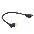 Pikkukuva 3 / 8: Displayportin uros- ja naaraspuolinen Displayport-tuki 8K/60HZ 4K/120HZ 90° Kyynärpää Displayport 1,4 -kaapeli 0,3 metrin näytölle