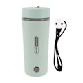 Miniatyrbillede 1 af 8: Rejse elektrisk kedel 300W 350ml rustfrit stål automatisk isolering bærbar mini varmtvandsbeholder til kaffe te lysegrøn EU-stik 220V 50HZ
