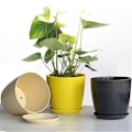 Miniatyrbillede 2 af 5: Nordisk stil blomsterpotte til hjem og have dekoration 22.5*20.5cm sort