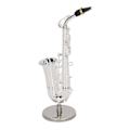 Miniatyrbilde 2 av 8: Alto Saksofon Ornament Mini Saks Dekorasjon Musikk Instrument Modell Gave med Boks Base 14cm