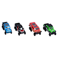 Pikkukuva 2 / 8: 1:50 Metallivalu Pull Back 6 Pyörän Maastoautot Metalli Kitkavoimalla Toimivat Die Cast Autot Ajoneuvot Taaperoille C-Tyyppi Maalattu