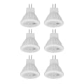 Miniatyrbilde 1 av 8: 6 stk MR11 LED lyspære 4W GU4 dobbel pin pære Dimbar 360lm lampe for gangvei hage landskapsområder 220V hvitt lys 6000K