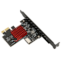 Pikkukuva 3 / 8: USB3.2 GEN2 edessä oleva TYPE E -laajennuskortti 10 Gbps:n tuki KEY A TYPE E PCIE 3.0 2X -liitännän laajennuskortti Win8:lle Win10:lle ASM3142-pääohjain