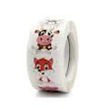Miniatyrbillede 3 af 3: 2 stk Cute Animal Sticker Set - 16 designs med perforeret linje - udvidet version - 1 diameter belønningsincitamentetiketter