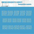 Miniatyrbillede 5 af 5: W10408179 2304757 IMV708 Vandindløbsventil til Køleskab til Whirlpool Blå & Hvid37