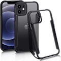 Pikkukuva 1 / 5: Suunniteltu iPhone 12 -kotelolle, [Erittäin ohut ja kevyt] Kristallinkirkas puhelinkotelo suojaava iskunkestävä kuori iPhone 12 6.1\" mustalle