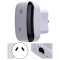 Miniatyrbild 8 av 8: WiFi-räckviddsförlängare Signalförstärkare Repeater Stöd 2.4GHz WLAN 300M 110-240VAU-kontakt