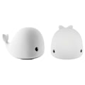 Miniatyrbillede 3 af 4: Søde Flerfarvede Natlamper med 6 Tilstande til Børn, USB Genopladelig LED Natlampe, Farverig Lille Hval Sensitiv Lys Berøringsfølsom Kontrol Anvendelig til