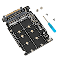 Miniatyrbillede 3 af 8: NVME U.2 til Combo NGFF M.2 SATA PCIe SSD-adapter 40 Gbps stabil drift SFF8639 SSD-adapter til bundkort
