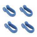 Miniatyrbillede 3 af 8: 4 stk. Håndtrykspunktklemme Blomsterform Reducer spænding Universal Mini Migræne Relief Clip Blå