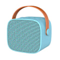 Miniatyrbild 7 av 8: Mini Karaoke-maskin HiFi Surround Sound Bärbar Bluetooth-högtalare med mikrofon för hem utomhus himmelsblå