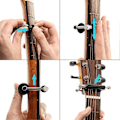 Miniatyrbilde 2 av 5: 2 Pakke Gitar Rulle Capo Skyve Capo Justerbar Capo Gummi og Rustfritt Stål Capo for stemming