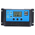 Miniatyrbild 4 av 8: 60A Solar Charge Controller med Dual USB Port 5V Auto PWM LCD Display Solar Panel Batteriregulator