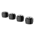 Miniatyrbillede 1 af 4: FT3322 Aluminium Fødder Solid Audio Enhed Fødder til Højttalere Sort