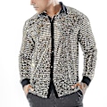 Pikkukuva 1 / 5: Kiiltävä kulta-sequined mesh miesten disco-tanssipaita, koko M