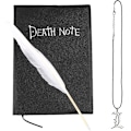 Miniatyrbillede 1 af 5: Anime Death Note notesbog med halskæde og fjerpen - Skolekontorartikler Gave, 21x