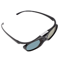 Miniatyrbillede 4 af 8: 3D Briller 1080P LCD Brille Vidvinkel 178° Genopladeligt batteri 3D Shutter Briller Sort
