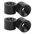 Miniatyrbillede 7 af 8: 4 stk. PU skateboardhjul udskiftning støjsvag multifunktionel land surfboard rulle caster sort
