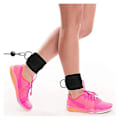 Miniatyrbilde 3 av 5: 1 Par Ankelstropper for Kabelmaskinøvelser - Svart, Glute-trening, Underkroppsøvelser - Justerbare Benstropper med Neoprenpolstring