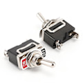 Miniatyrbild 3 av 4: AC220V 20V PÅ/AV 2 Lägen 2 Stift Vippströmbrytare, för Bilinstrumentbräda (6-pack, Svart)