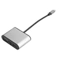 Miniatyrbillede 5 af 8: 8 i 1 USB-C Hub Grå Multi-funktionel Udvidelsesdock Type-C til HDMI+VGA+PD Stik Grå