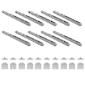 Miniatyrbilde 3 av 5: 10 stk./lot Skapglidere Adapter Soft Closing system kompatibel med hvilken som helst sidemontert skuff Skyvebuffer Demper Skap
