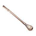 Miniatyrbillede 1 af 8: Rustfrit stål Metal Drikkehalmske Genskabbar Vaskbar Omrøringsske Rose Guld