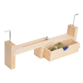 Miniatyrbillede 4 af 8: Harmløs simpelt vævet paraplyreb Paracord Armbånd Træramme DIY Craft Tool Kit til campingoverlevelse