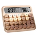 Miniatyrbillede 1 af 5: 12-cifret sød lommeregner, mekanisk switch-design, gradient brun