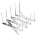 Miniatyrbillede 1 af 8: Teleskopisk opvaskestativ i rustfrit stål, skridsikkert, justerbart opvaskeorganisator til køkken 1 stk.