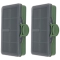 Miniatyrbilde 7 av 8: 2 stk fiskekrok agn boks mini PP oppbevaringsboks etui for fiskeutstyr tilbehør 8 rom